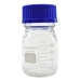 FRASCO REAGENTE VIDRO NEUTRO INCOLOR COM TAMPA DE ROSCA AZUL