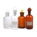 FRASCO BOD (DBO) ÂMBAR COM ROLHA DE VIDRO CAP. 300ML JUNTA 27MM