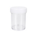 FRASCO PET CRISTAL COM TAMPA ROSCA ABAULADA BRANCA CAP. 50ML