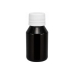FRASCO PLÁSTICO PET ÂMBAR TAMPA DE ROSCA BRANCA CAP. 60ML