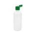 FRASCO PLÁSTICO BRANCO COM TAMPA ROSCA FLIP TOP COR VERDE CAP. 120ML