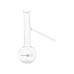 BALÃO DE DESTILAÇÃO DE VIDRO COM SAÍDA LATERAL