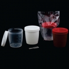 FRASCO COLETOR UNIVERSAL EM POLIPROPILENO 80ML TAMPA BRANCA