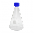 FRASCO ERLENMEYER DE VIDRO GRADUADO COM TAMPA DE ROSCA