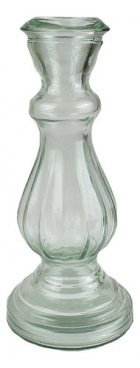 CASTIÇAL DE VIDRO CANDELABRO VASO DECORAÇÃO 28cm