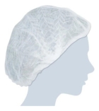 TOUCA DESCARTAVEL, BRANCA COM ELASTICO, CAIXA C/100UND
