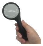 LUPA COM LENTE DE VIDRO CABO ANATOMICO DIAM. 90MM Yt88007 Preta Plástico