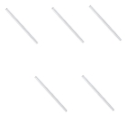 CANUDO DE VIDRO ECOLÓGICO 5 UNIDADES