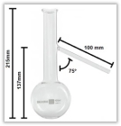 BALÃO DE DESTILAÇÃO DE VIDRO COM SAÍDA LATERAL PARA MÉTODO ASTM D86
