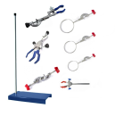 KIT 8 PEÇAS SUPORTE UNIVESAL COM PINÇAS GARRAS E MUFA KIT.QUALISUP
