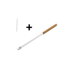 KIT AGULHA FIO DE PLATINA COMPRIMENTO 5CM E CABO KOLLE