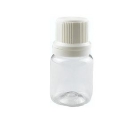 FRASCO PET CRISTAL COM TAMPA DE ROSCA E LACRE BRANCO CAP. 10ML